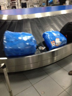 "Luggage" on Havana carousel.  Parcels are...